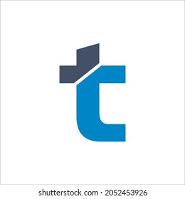 T logo vector template sign