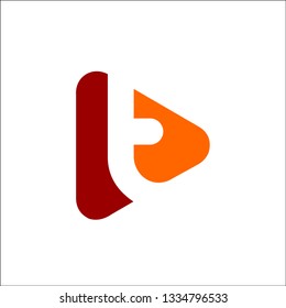 T logo vector triangle play
