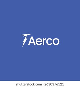 T Logo,thunder bolt blue color 
