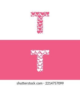 T love letter logo beauty