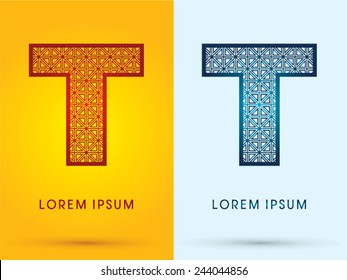 T ,Luxury font ,hot and cool, logo, symbol, icon, graphic, vector.