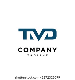 T M and D letter logo vector icon template