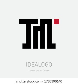 T and M - initials, logo. TM - design element or icon. Elegant Monogram template or logotype.