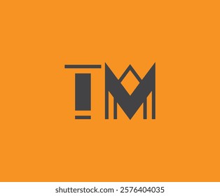 T and M logo design. TM abstract Letters Logo Monogram. This logo design is the process of creating a visual symbol that represents a brand, company, or individual.