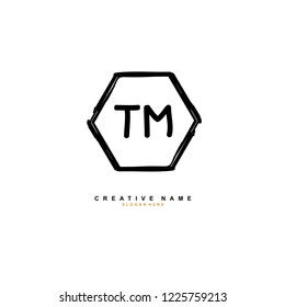 T M TM Initial logo template vector