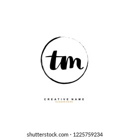 T M TM Initial logo template vector