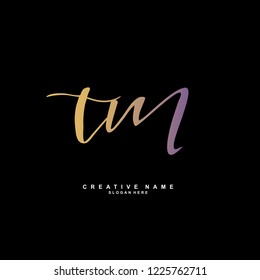 T M TM Initial logo template vector