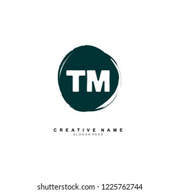 T M TM Initial logo template vector