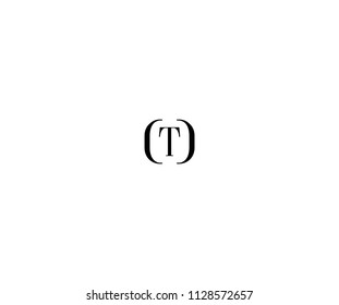 T Minimal  Inside Frame Letter Logo Design