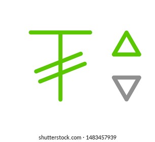 T, MNT, 496, Tugriks, Mangolia Banking Currency icon typography logo banner set isolated on background. Abstract concept graphic element. Collection of currency symbols ISO 4217 signs used in country