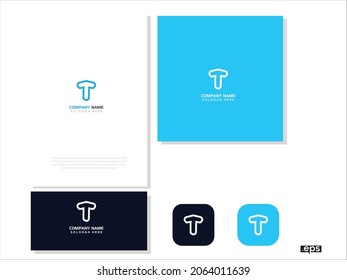 El moderno logo mínimo. Marca profesional plana T diseño lujoso logotipo dorado png. diseño de monograma empresarial