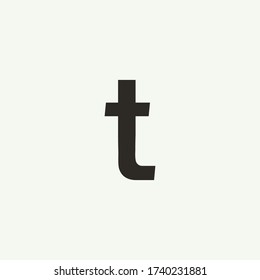 T monogram. Abstract letter T logo design. Filled creative symbol. Logo branding. Universal vector icon - Vector