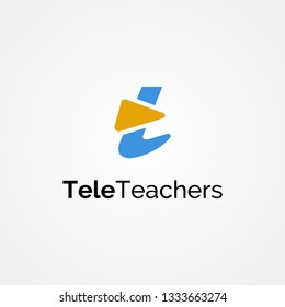 t monogram media Logo Template