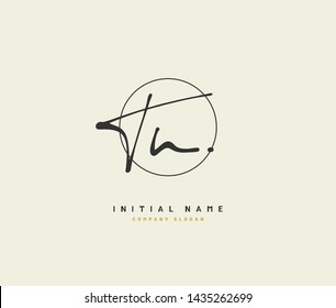 T N TN Beauty vector initial logo, handwriting logo of initial signature, wedding, fashion, jewerly, boutique, floral and botanical with creative template for any company or business.