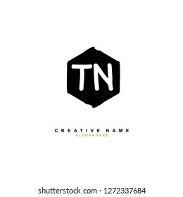 T N TN Initial logo template vector. Letter logo concept