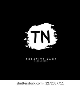 T N TN Initial logo template vector. Letter logo concept