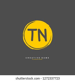 T N TN Initial logo template vector. Letter logo concept