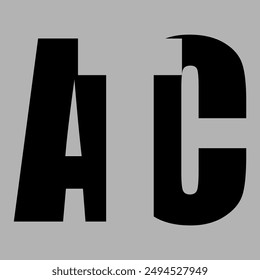  T NEGATIVE SPACE LOGO DESIGN