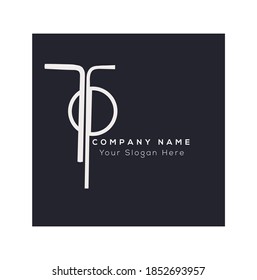 T O TO Initial based logo Letter Symbol Modern and abstract icon design concept. Initial based Vector template. Symbol for Corporate Business Company Identity.
