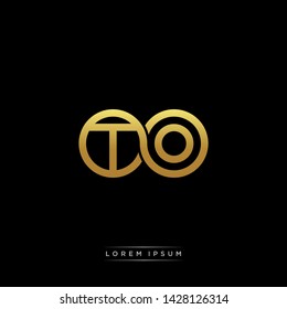 TO T O initial letter linked circle capital monogram logo modern template