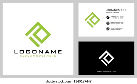 T O initial logo template vector