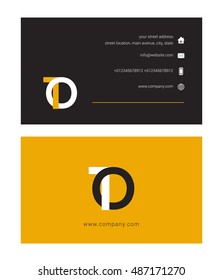 T & O Joint letter logo, with Business card
