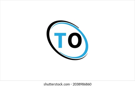 A T O Letra Diseño De Logotipo Con Círculo.