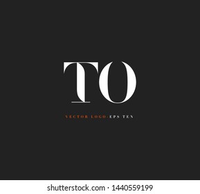 T O letters Joint logo icon vector for business card and corporate identity.