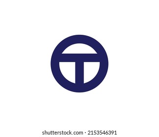 Plantilla de vector de diseño de logotipo T TO