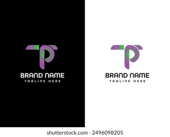 T P Letter logo Design
