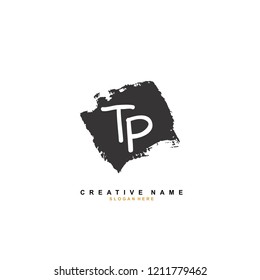T P TP Initial abstract logo concept vector