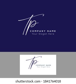 T P TP Initial letter handwriting and signature logo. Beauty vector initial logo .Fashion, boutique, floral and botanical