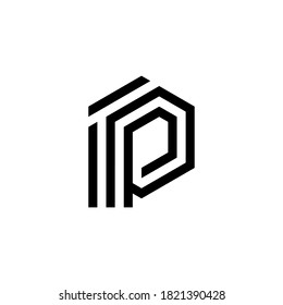 t p tp logo design vector symbol graphic idea creative