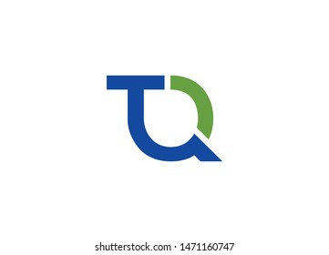 T and Q letter logo design vector template