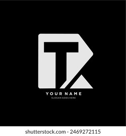 T and R letter logo.TR initial vector symbol sign.TR simple letter logo