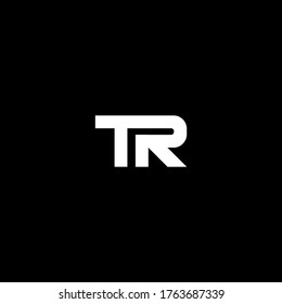 T R letter logo vector design