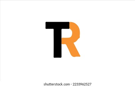 T R letter logo vector design