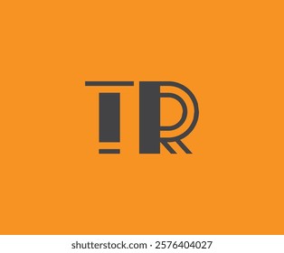 T and R logo design. TR abstract Letters Logo Monogram. This logo design is the process of creating a visual symbol that represents a brand, company, or individual.