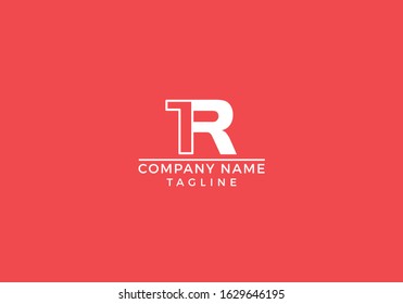 T R TR logo abstract letter initial based icon graphic design in vector editable file.