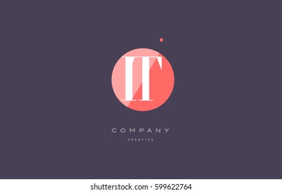 it i t  retro vintage simple rhombus three 3 letter combination black white alphabet company logo line design vector icon template 