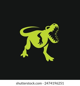 T rex abstraktes Logo Moderner Stil