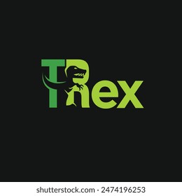 t rex abstract logo modern style