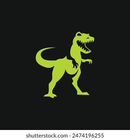 t rex abstract logo modern style