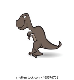 T rex dinosaur cartoon drawing