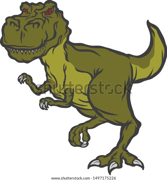 T Rex Dinosaur Illustration Vector Image Stock Vector (Royalty Free ...