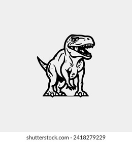 a t - rex dinosaur with its mouth open