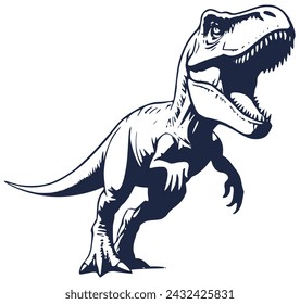 T rex dinosaur vector art