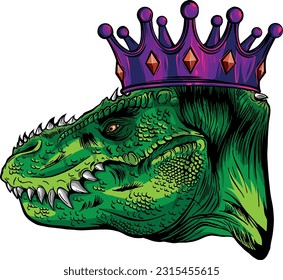 T Rex Head Mascot vector illustration design