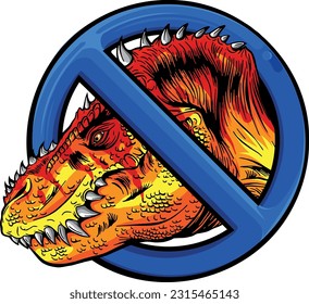 T Rex Head Mascot vector illustration design