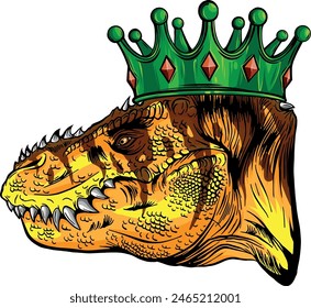 T Rex Head Mascot vector illustration design